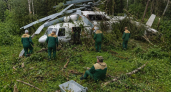 Появились первые кадры Ми-8Т после жесткой посадки в Красноярском крае